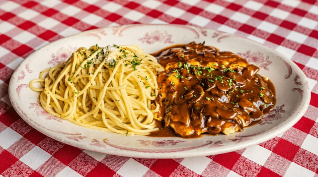 Chicken Marsala.