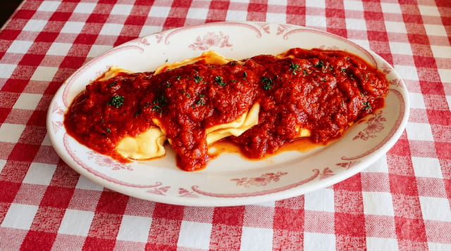 Kenny's Four Cheese Ravioli.